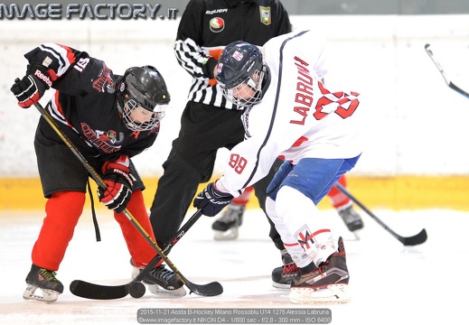 2015-11-21 Aosta B-Hockey Milano Rossoblu U14 (3-2)
